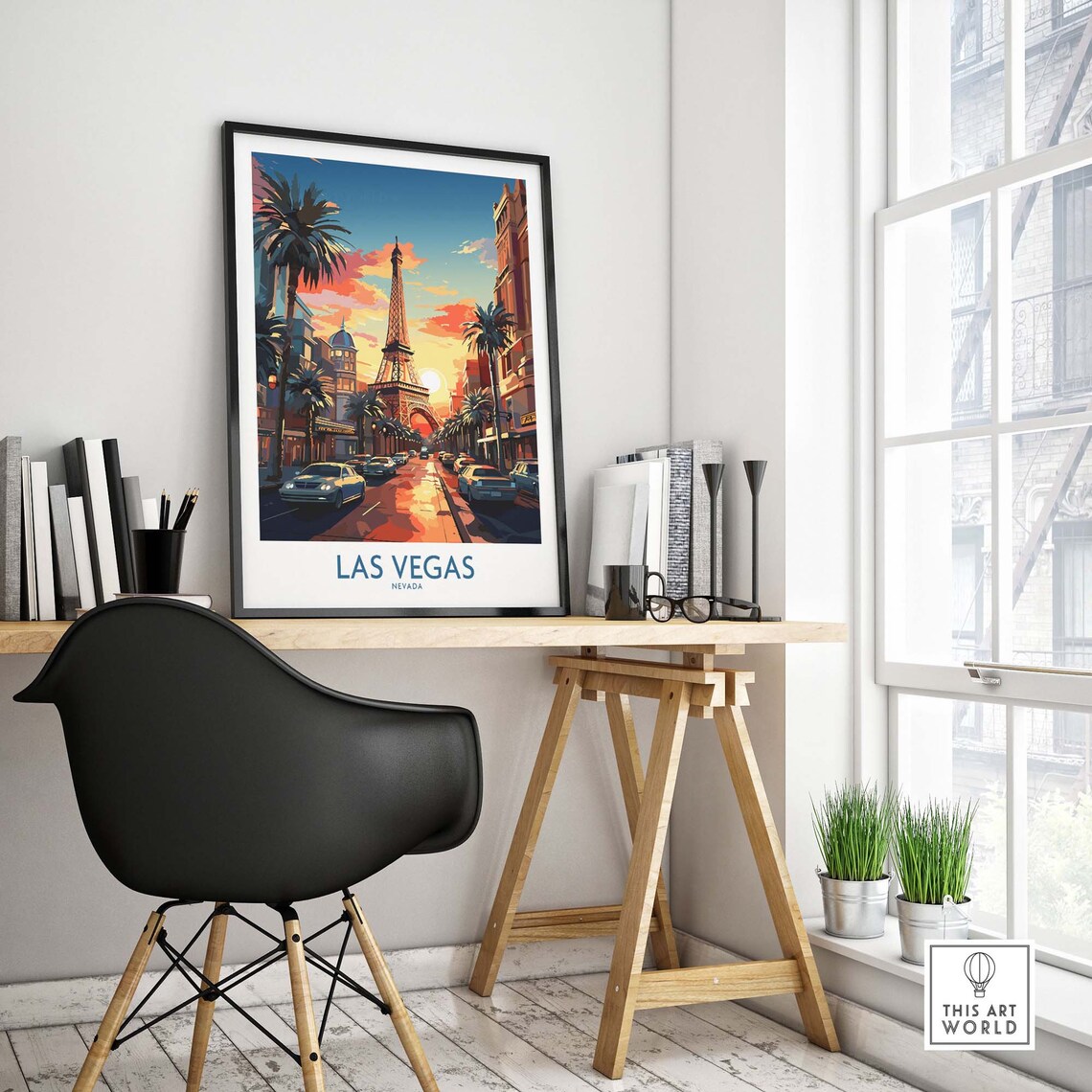 Las Vegas Travel Poster, New Home Gift Art Print - Image 4