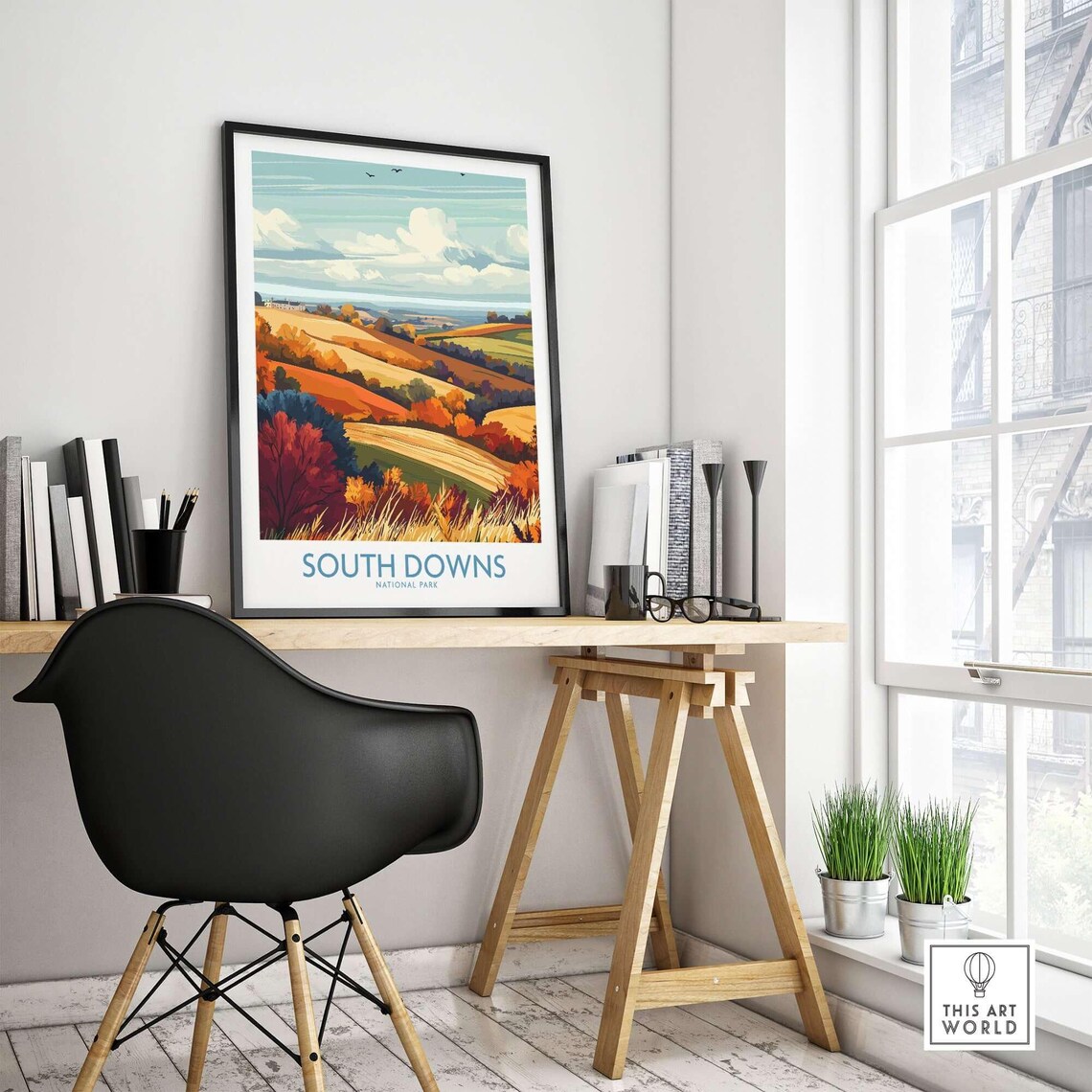 South Downs National Park Travel Poster - Image 4