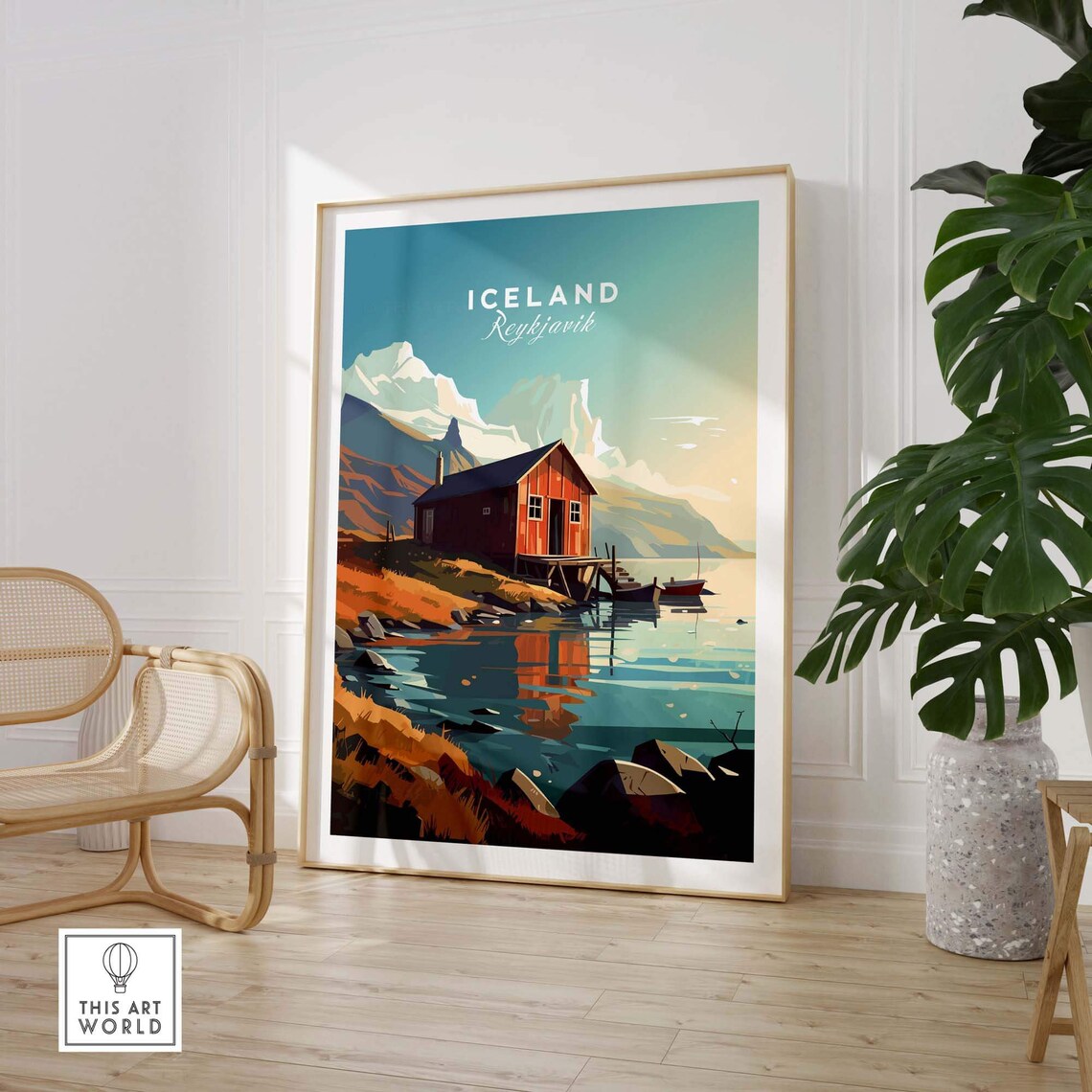 Iceland Reykjavik Travel Poster, Birthday Gift - Image 3