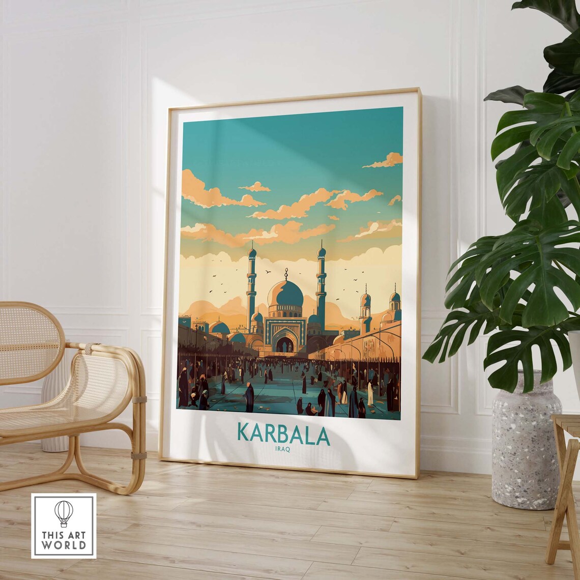 Karbala Travel Poster, Home Decor Art Print - Image 3