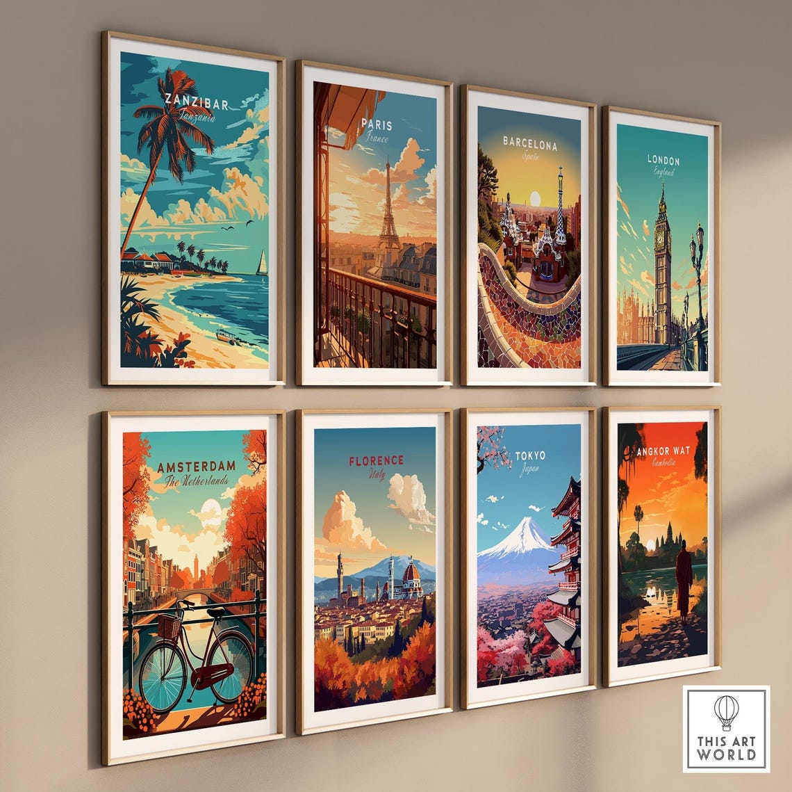 Zanzibar Travel Poster Tanzania Zanzibar Artwork Poster Gift Tanzania Home Decor Zanzibar Illustration Art Lover Tanzania Print - Image 3
