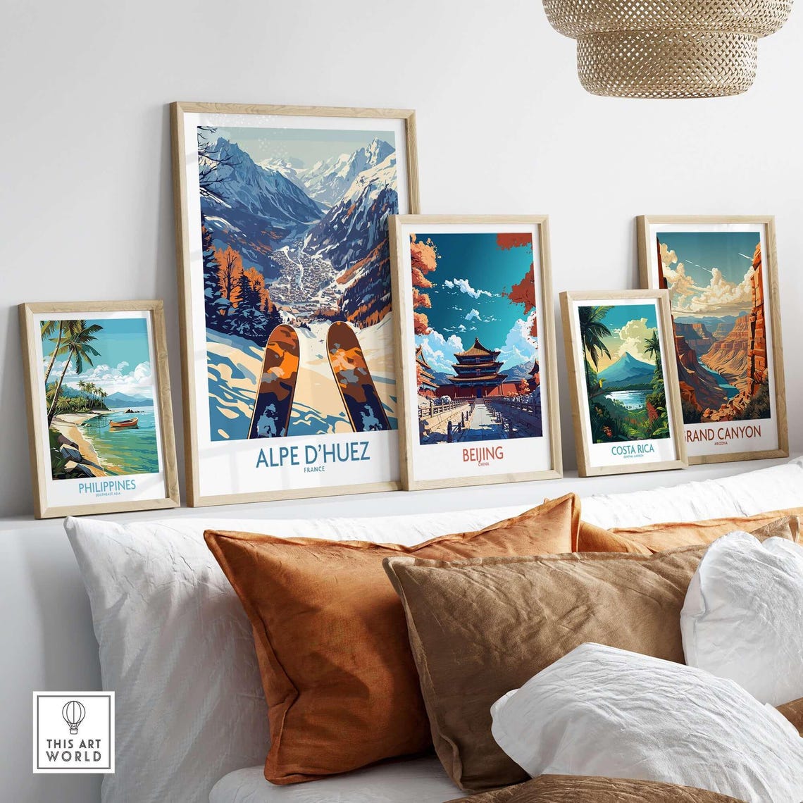 Alpe d'Huez - Vintage Ski Poster - Image 3