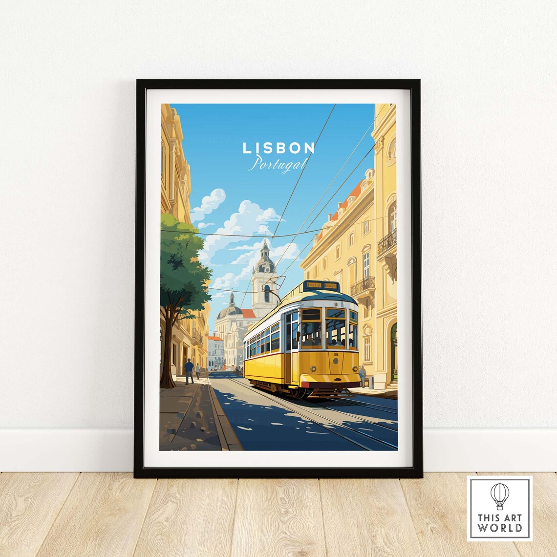Lisbon Travel Poster Art Print, Europe Favorite