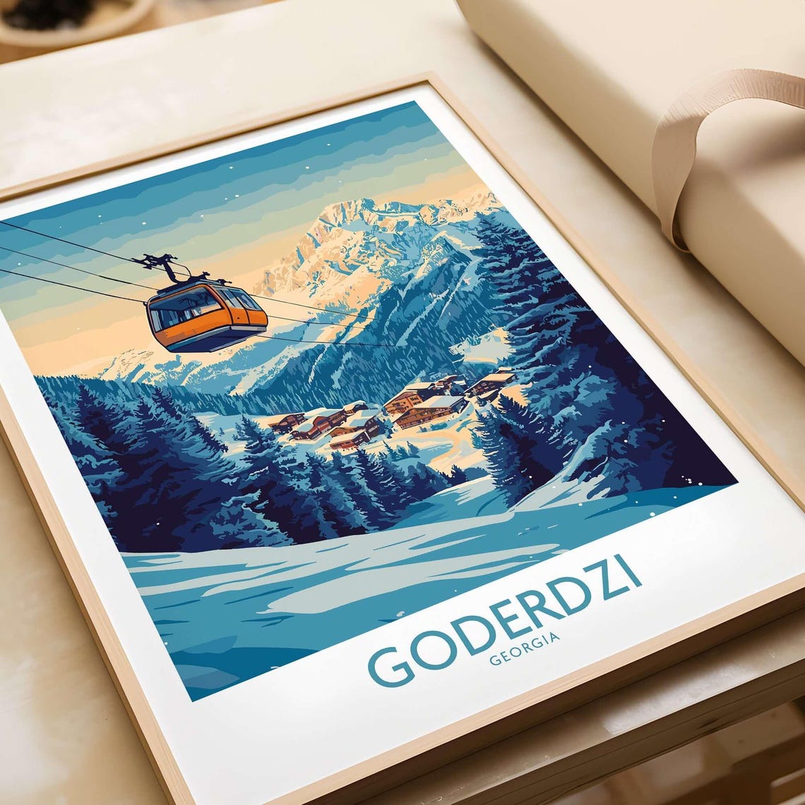 Goderdzi Ski Resort, Georgia Winter Sports Poster