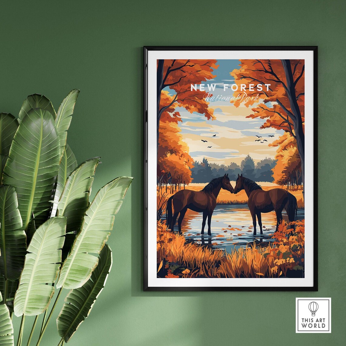New Forest National Park Art Print, Home Decor - Image 2