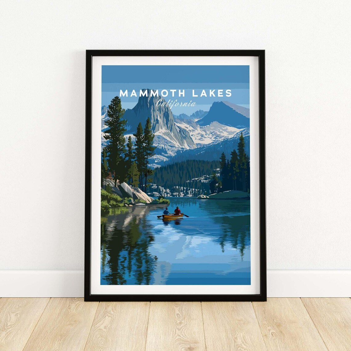 Mammoth Lakes Mountain Adventure Travel Poster