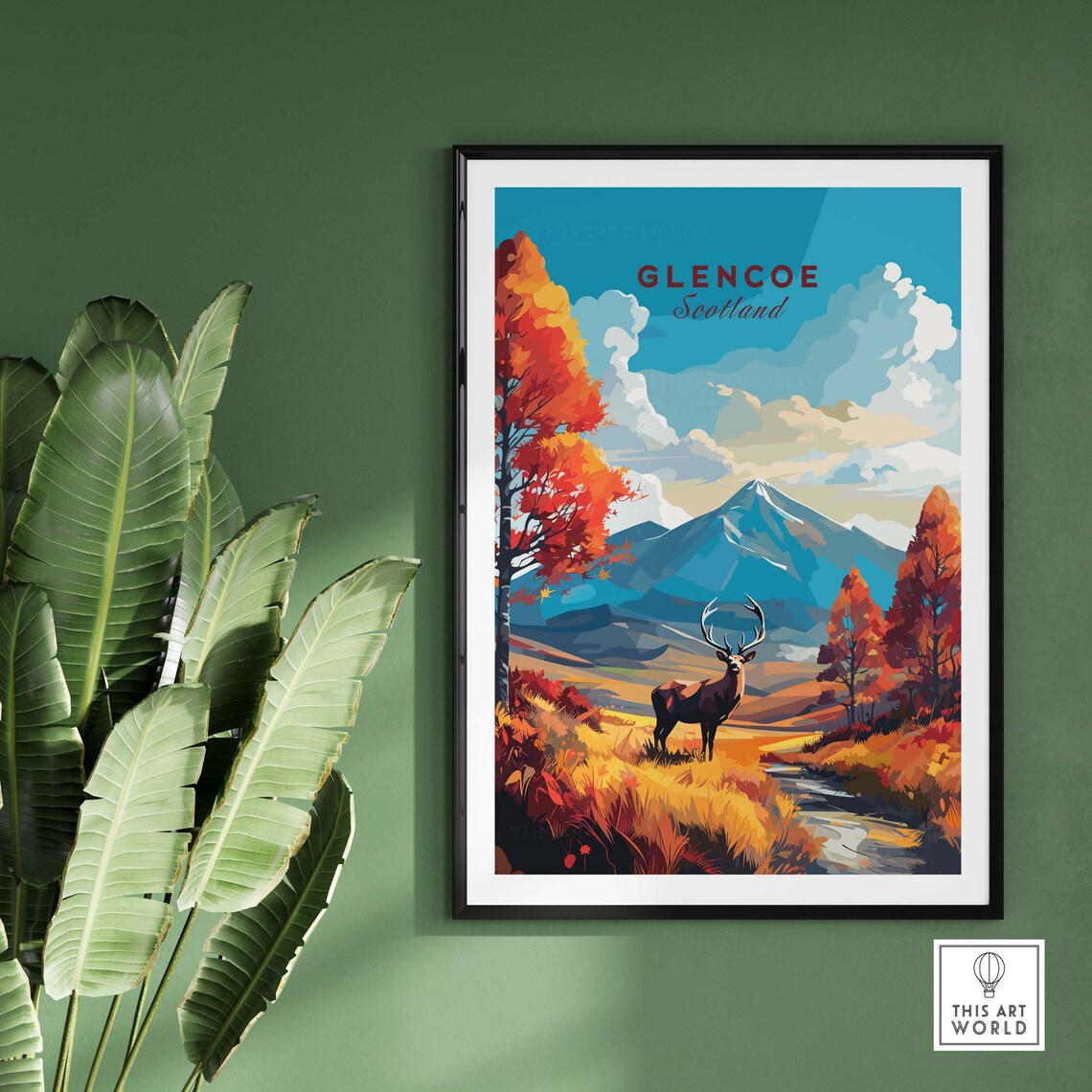 Glencoe Travel Poster, Scenic Place Wall Art Print - Image 2