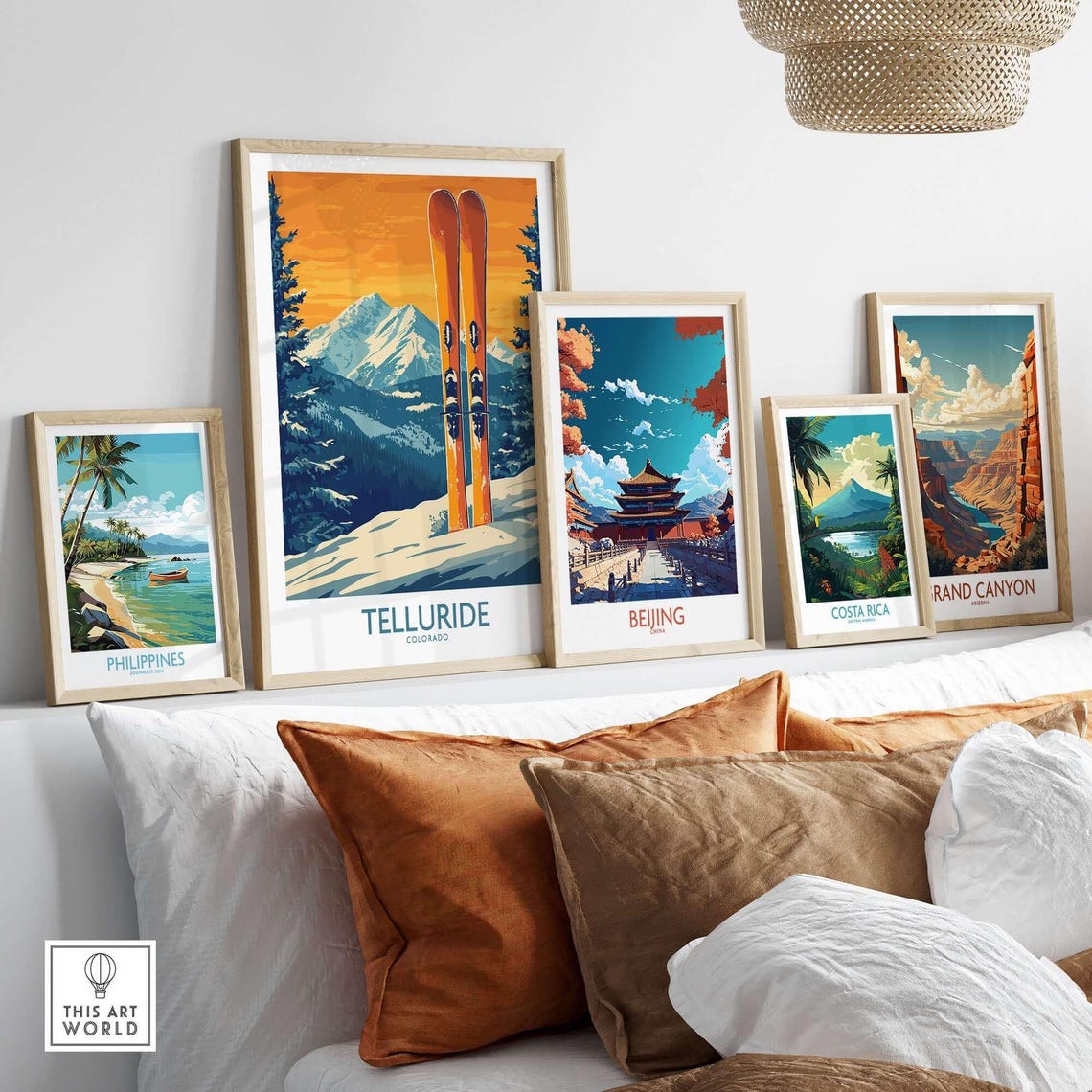 Telluride, Colorado Ski Poster, Mountain Landscape - Image 3