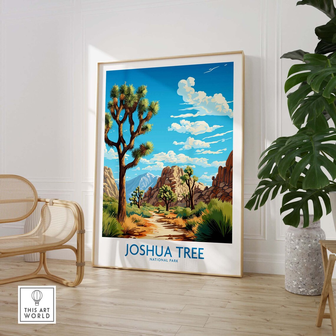 Joshua Tree Travel Poster, National Parks Art Print - Image 3