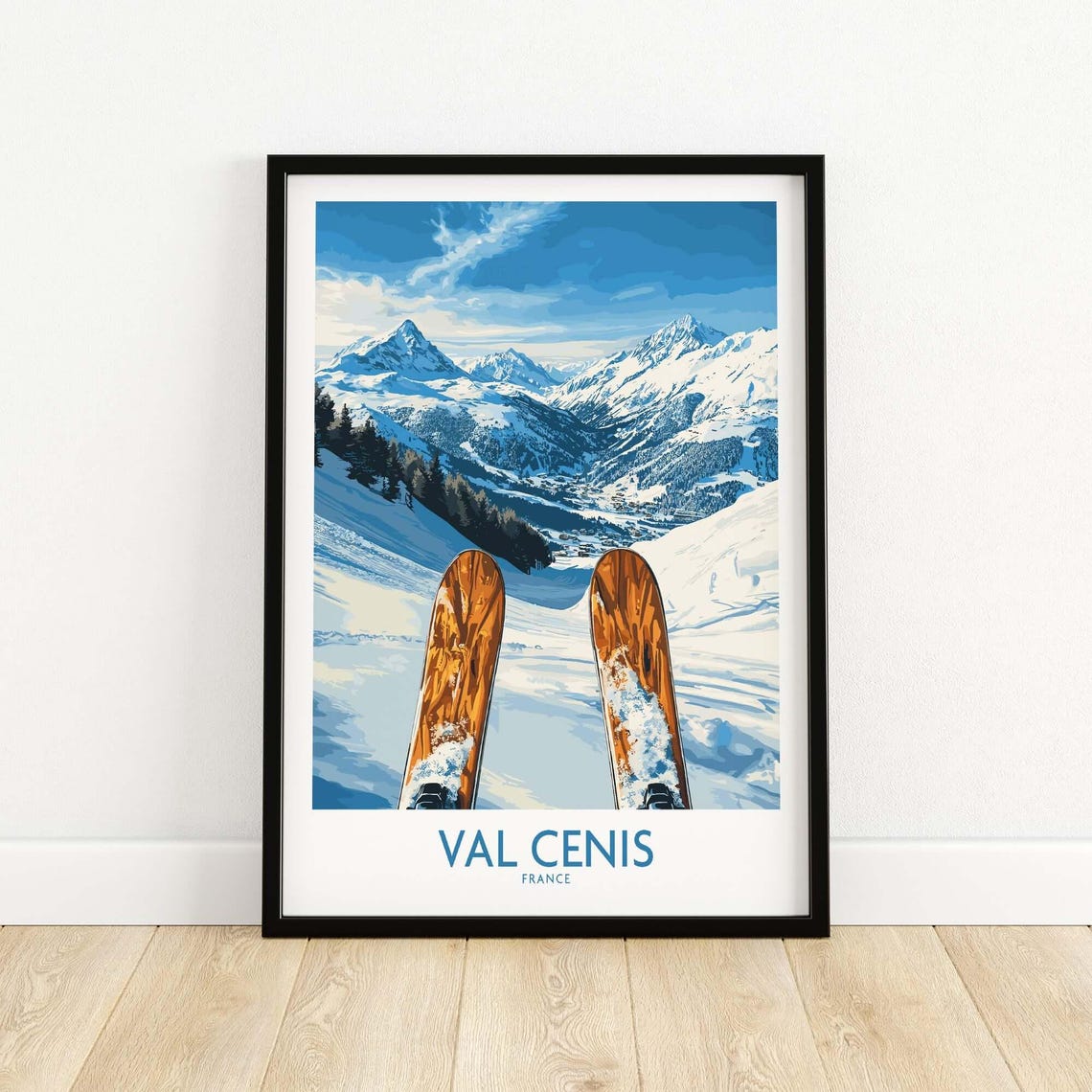 Val Cenis France Ski Poster - Image 5
