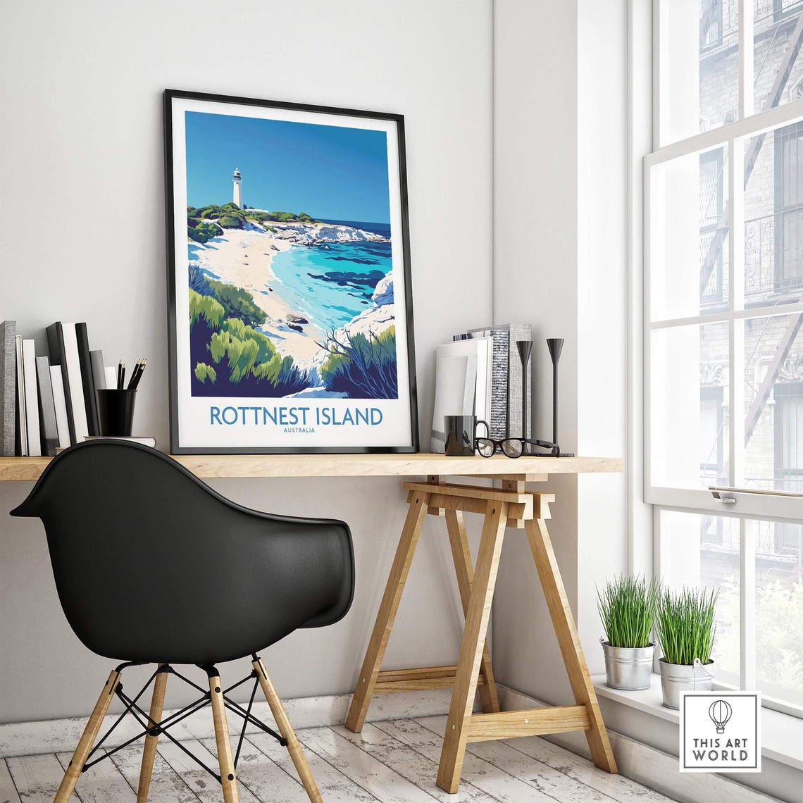 Rottnest Island Travel Poster, Australia Art Print - Image 4
