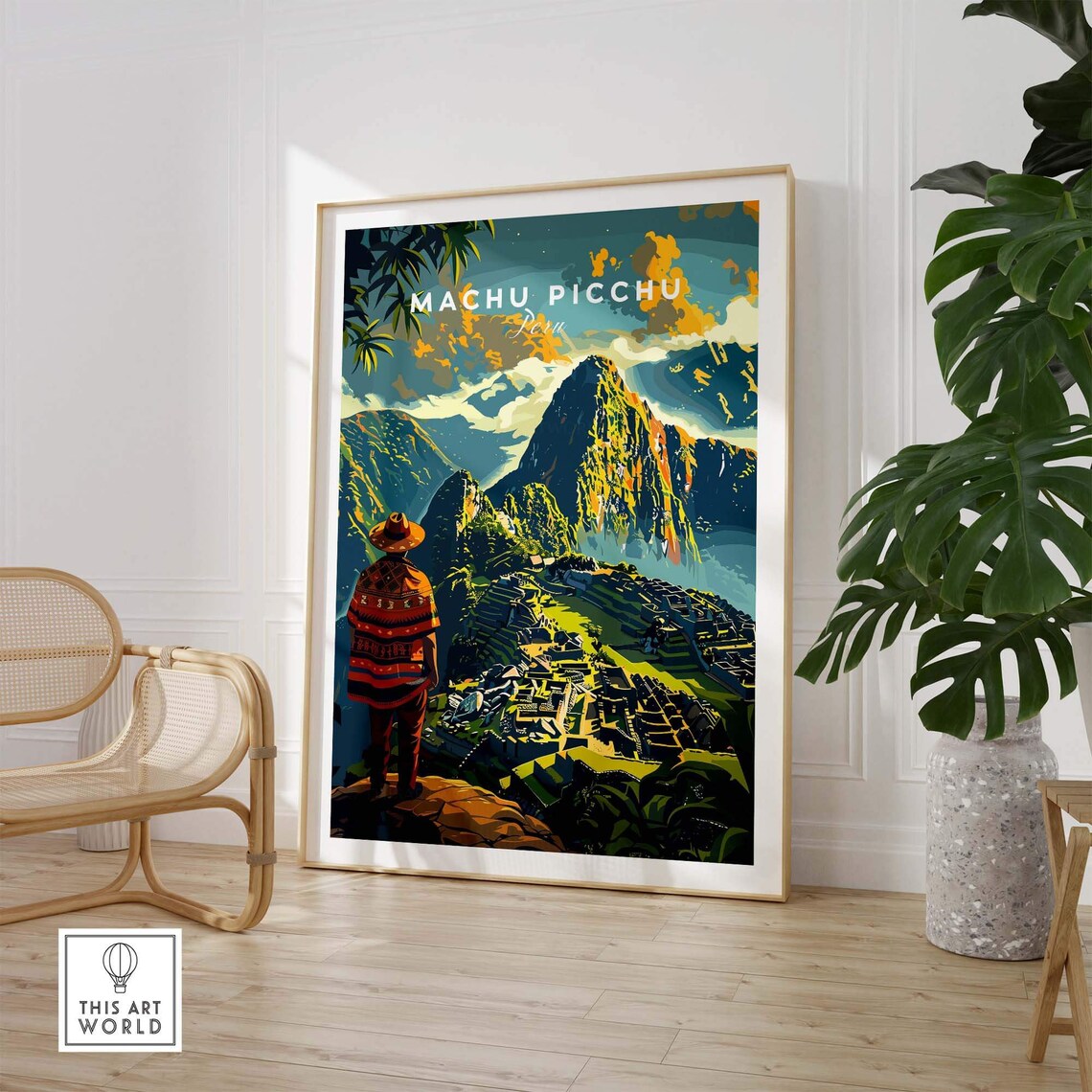 Machu Picchu Travel Poster, Andean Landmark Print - Image 3