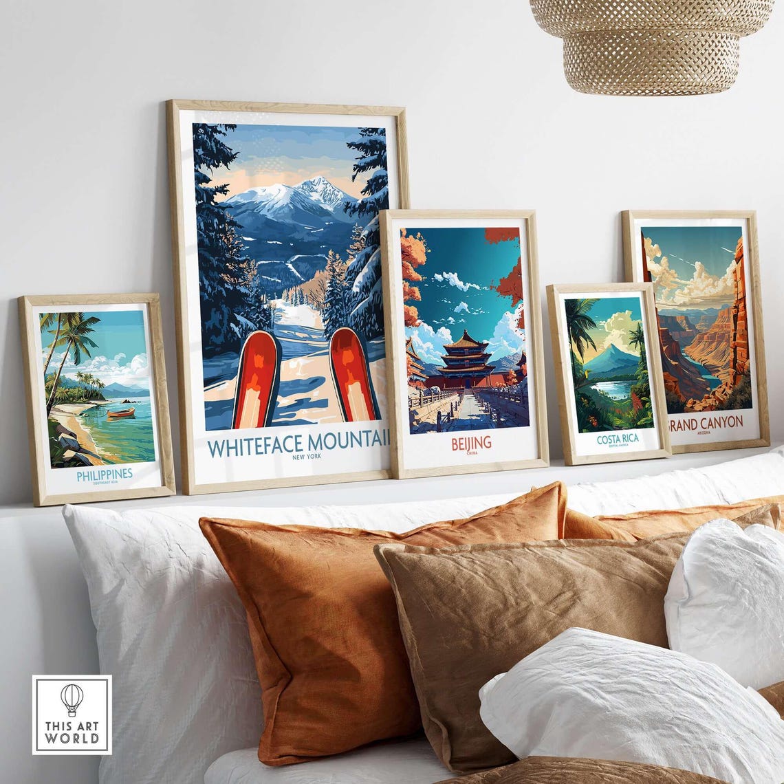 Whiteface Mountain Ski Resort Poster, Ski Lodge Art - Image 3