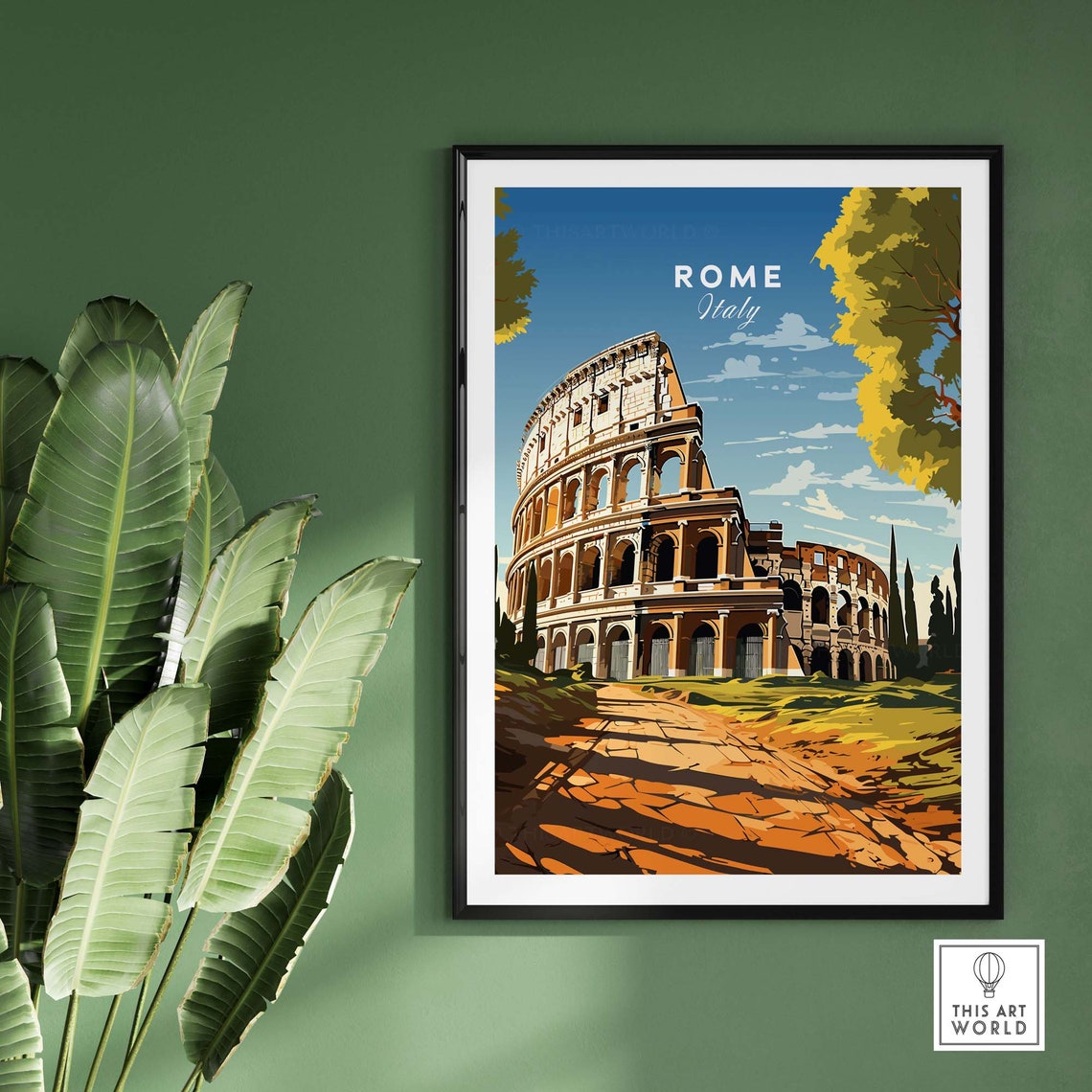 Rome Italy Travel Poster Art Print - Image 2