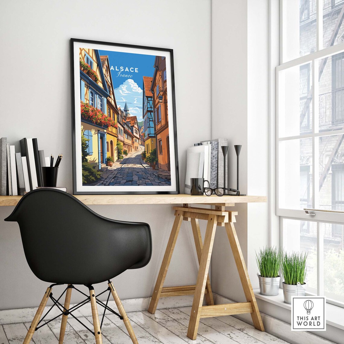Alsace France Travel Poster, Personal Gift Print - Image 4