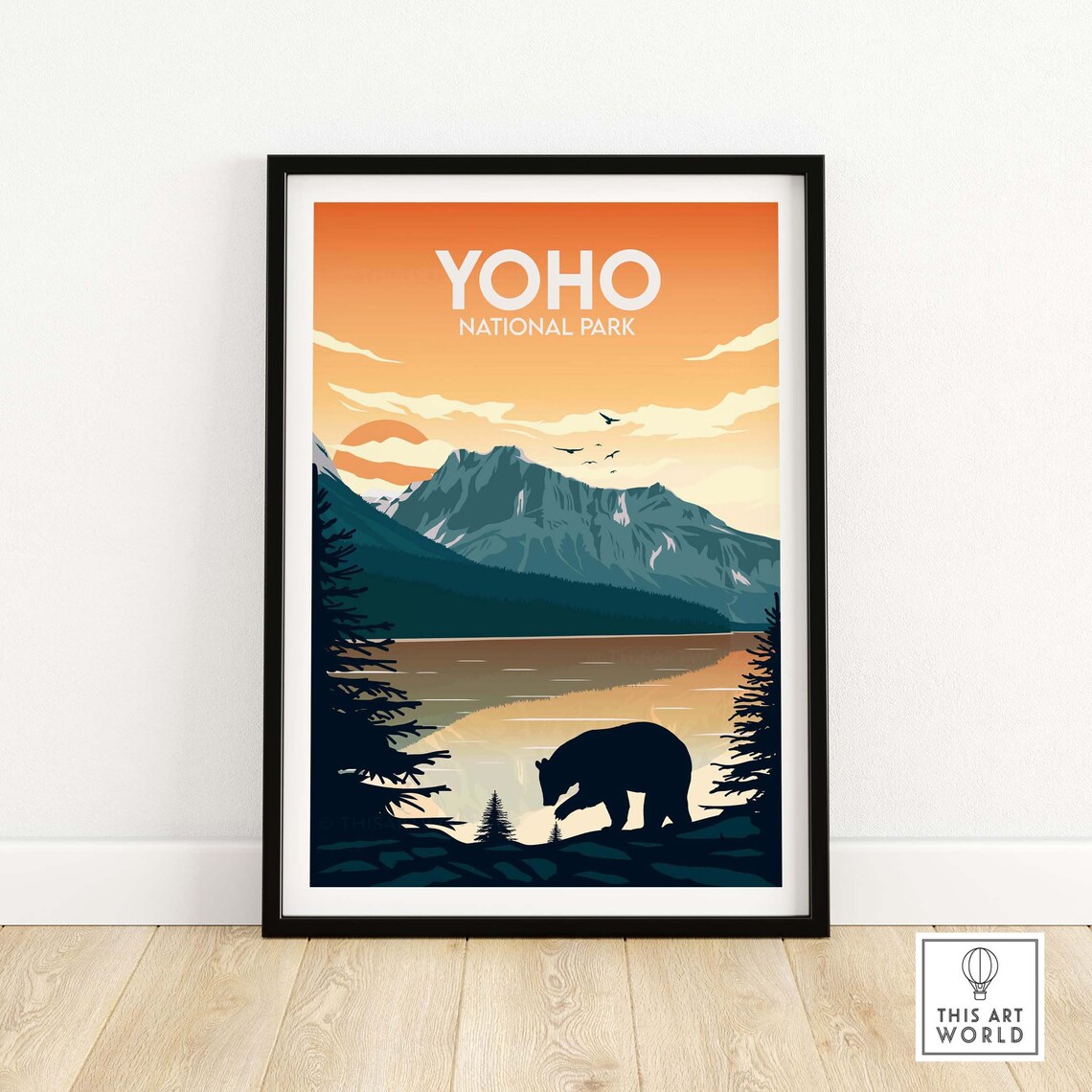 Yoho National Park Canada Travel Poster Art Print
