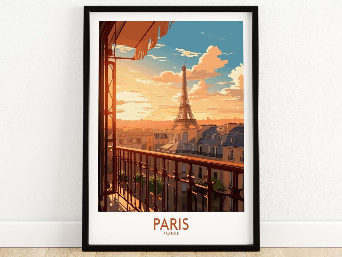 Paris Travel Poster, Home Decor Art Print
