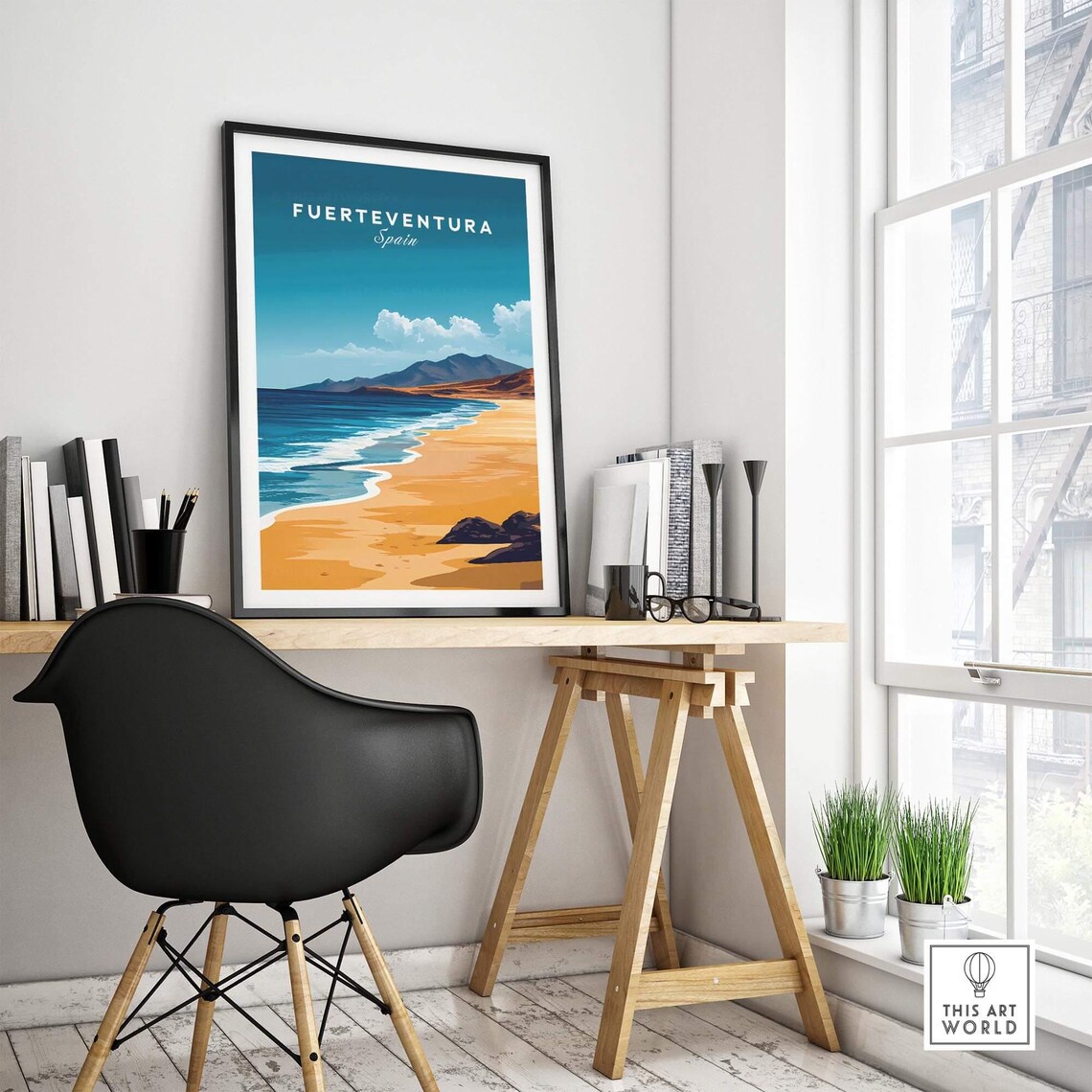 Fuerteventura Travel Poster, Spain Canary Islands - Image 4