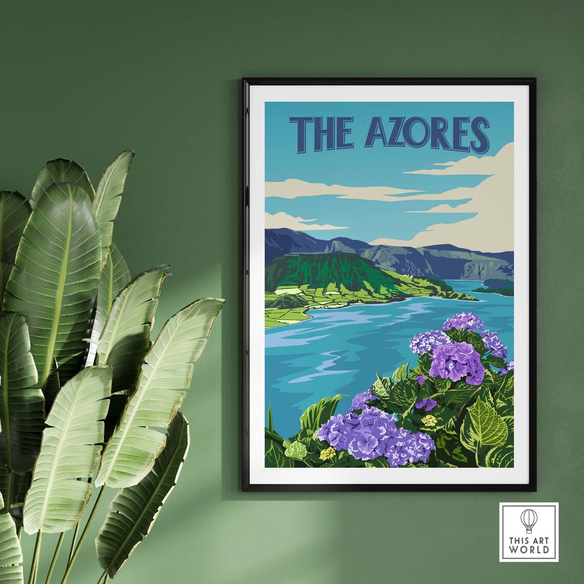 Azores Travel Poster, Portugal Travel Poster - Image 3