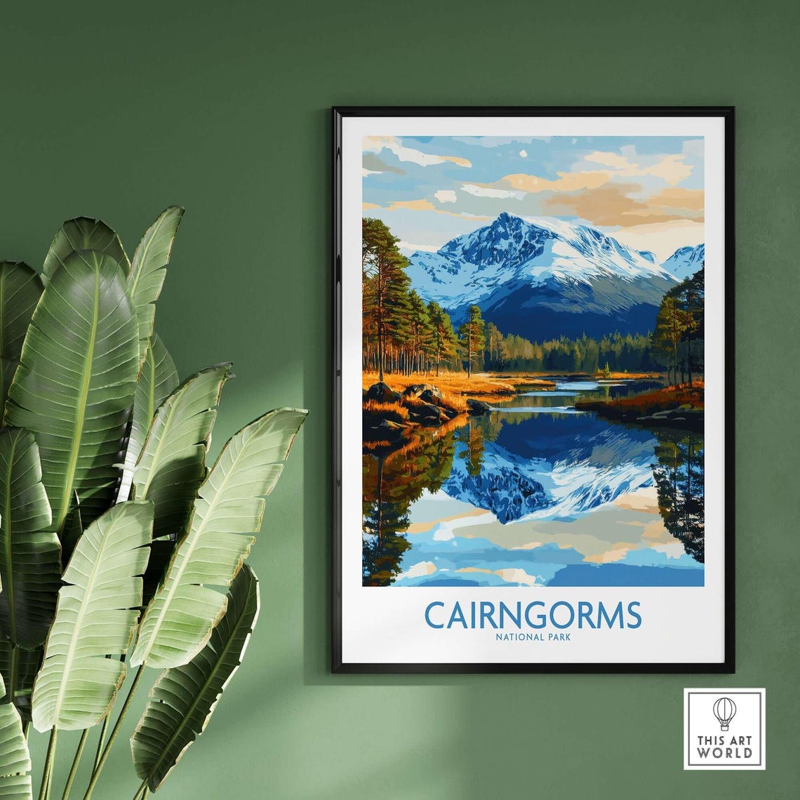 Cairngorms Poster, Scotland Wall Art Print - Image 2
