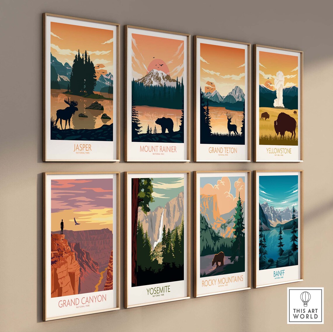 Jasper National Park Travel Poster, Home Decor - Image 3