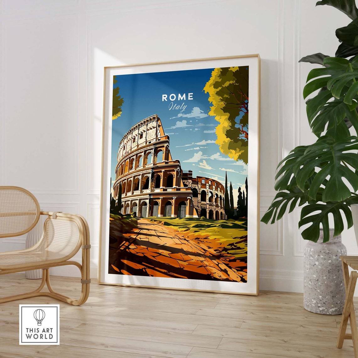 Rome Italy Travel Poster Art Print - Image 3