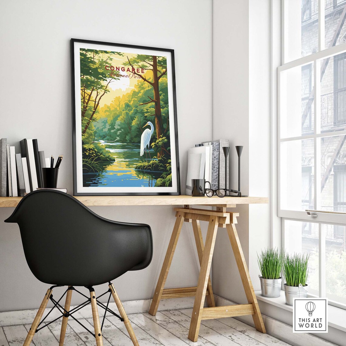 Congaree National Park Travel Poster, Home Decor - Image 4