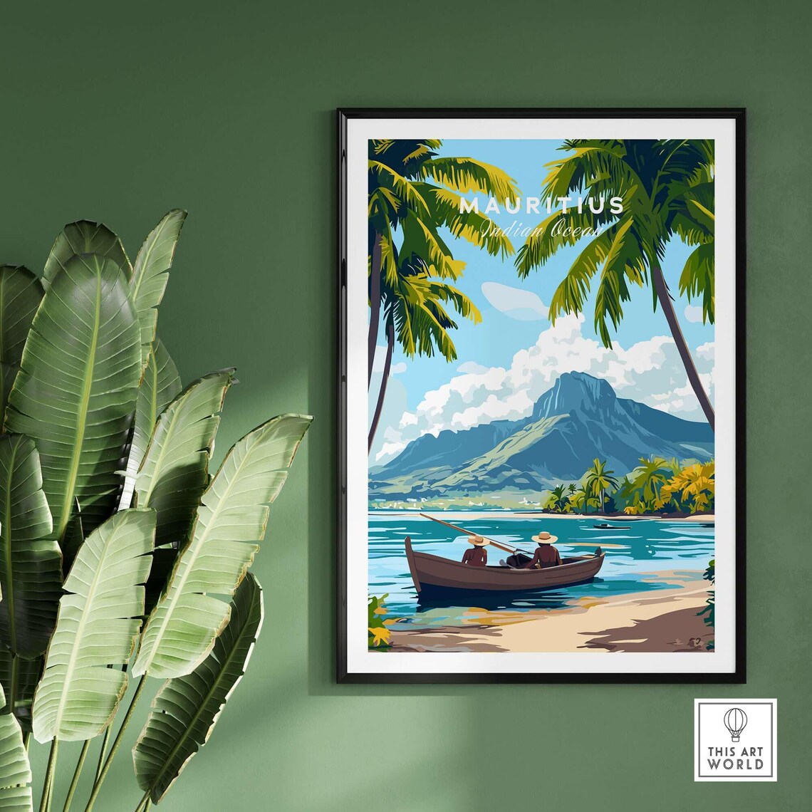 Mauritius Island, Serene Tropical Escape Poster - Image 2
