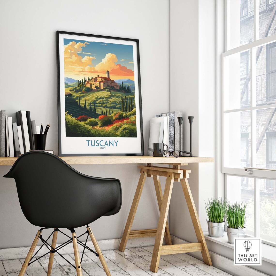 Tuscany Italy Birthday Present Travel Poster - Image 4