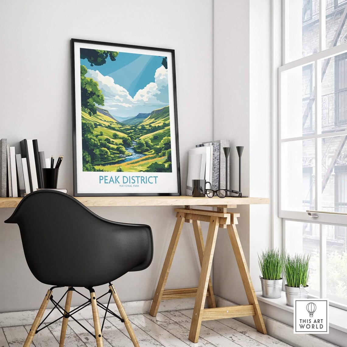 Peak District Travel Poster, National Park Illustration - Image 4