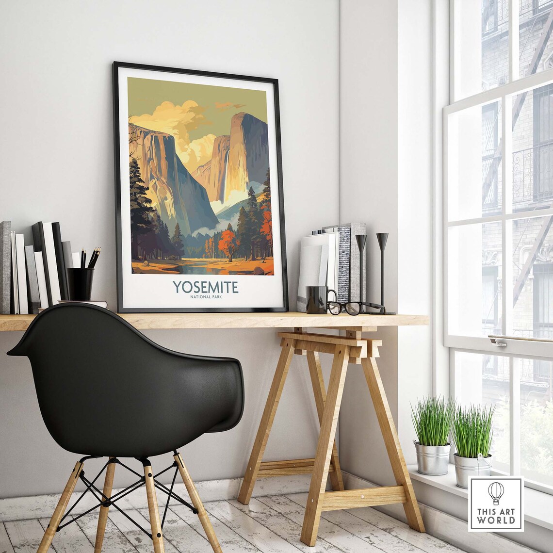 Yosemite Travel Poster, National Parks Art Print - Image 4