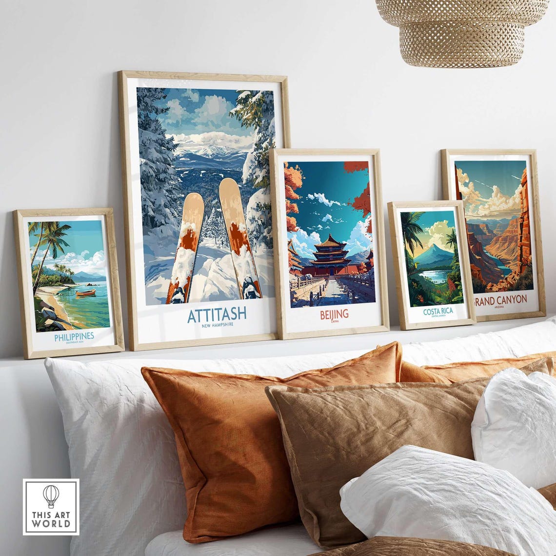 Attitash Ski Lodge Art Print, New Hampshire Ski Art - Image 3