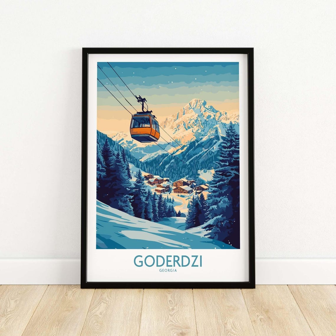 Goderdzi Ski Resort, Georgia Winter Sports Poster - Image 5