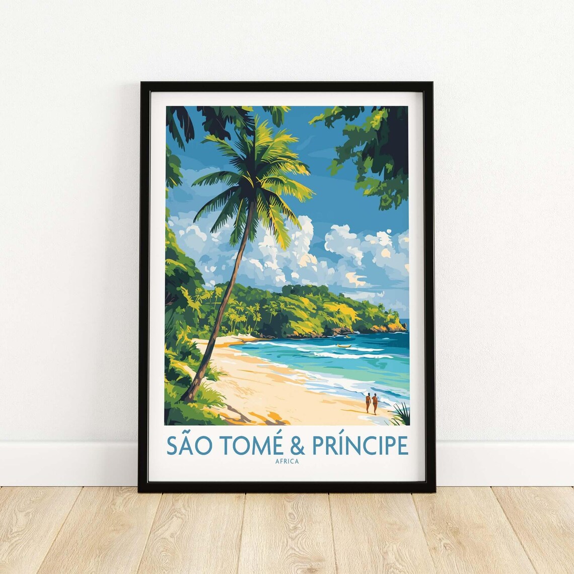 Sao Tome Wall Art Print, Africa Living Room Decor - Image 5