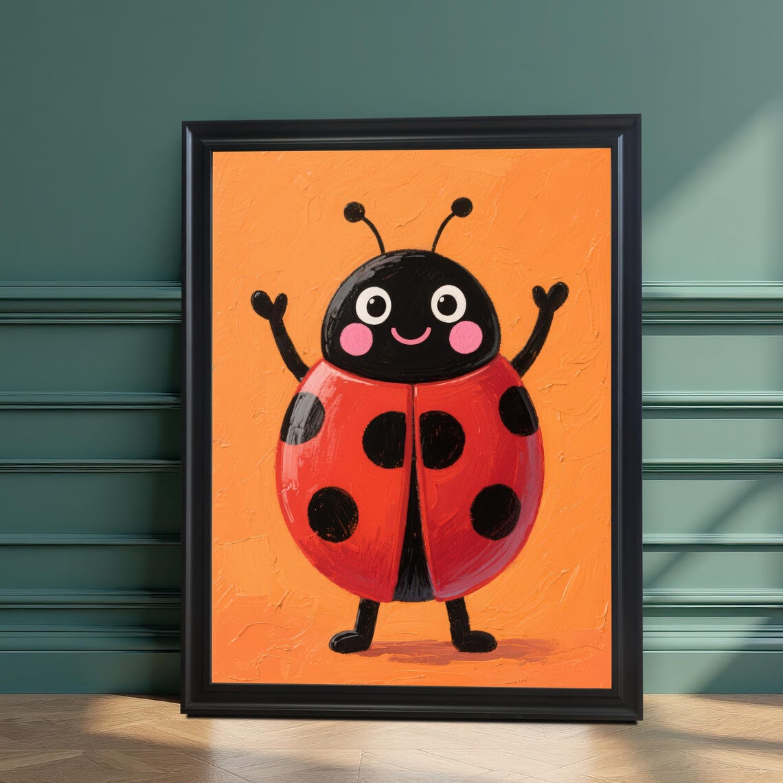 Ladybug Kids Room Decor Art Print
