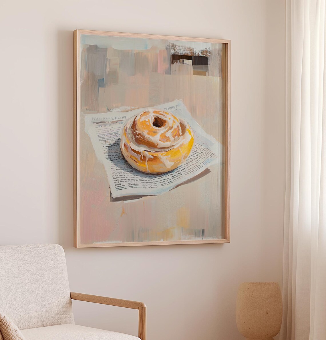 Cinnamon Roll Retro Kitchen Art Print - Image 2