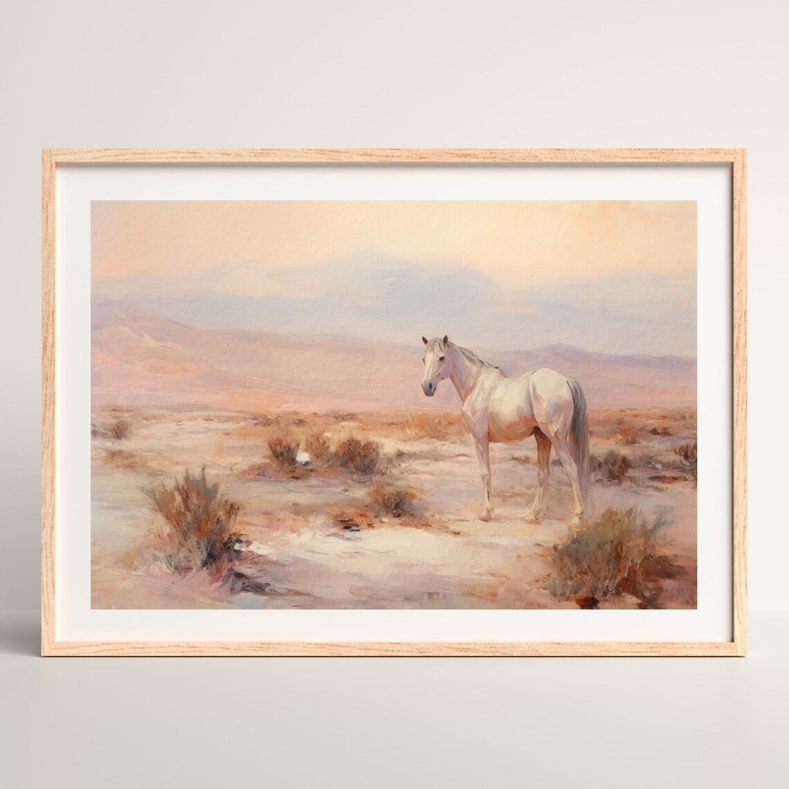 Retro Equestrian Horse Landscape Vintage Art Print - Image 2
