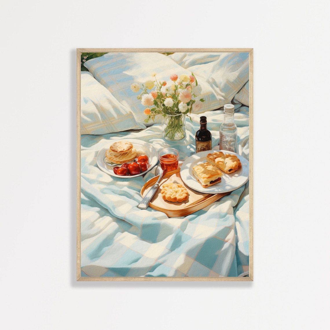 Summer Picnic Retro Farmhouse Still Life Art Print