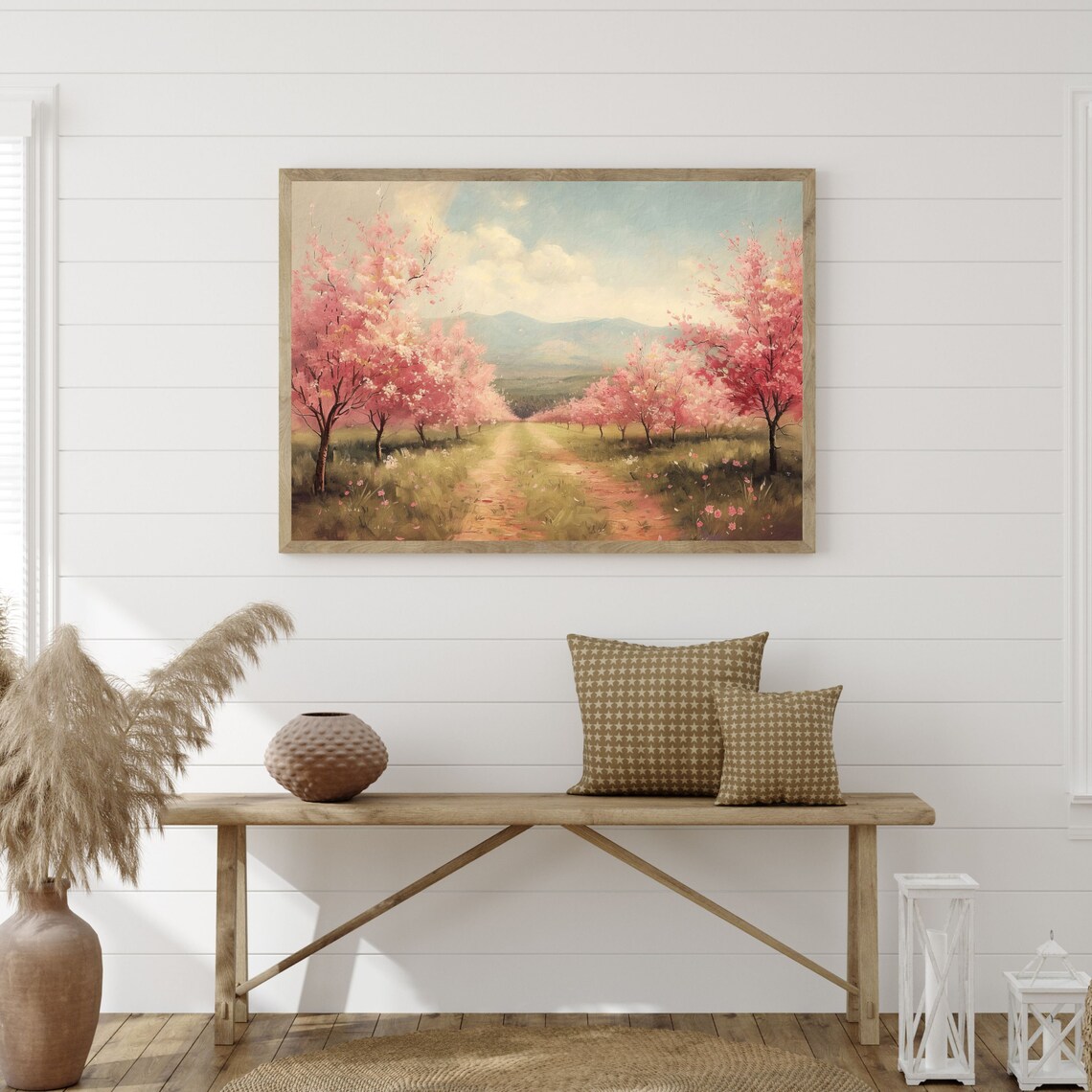 Spring Landscape, Retro Country Farmhouse Art Print - Image 3
