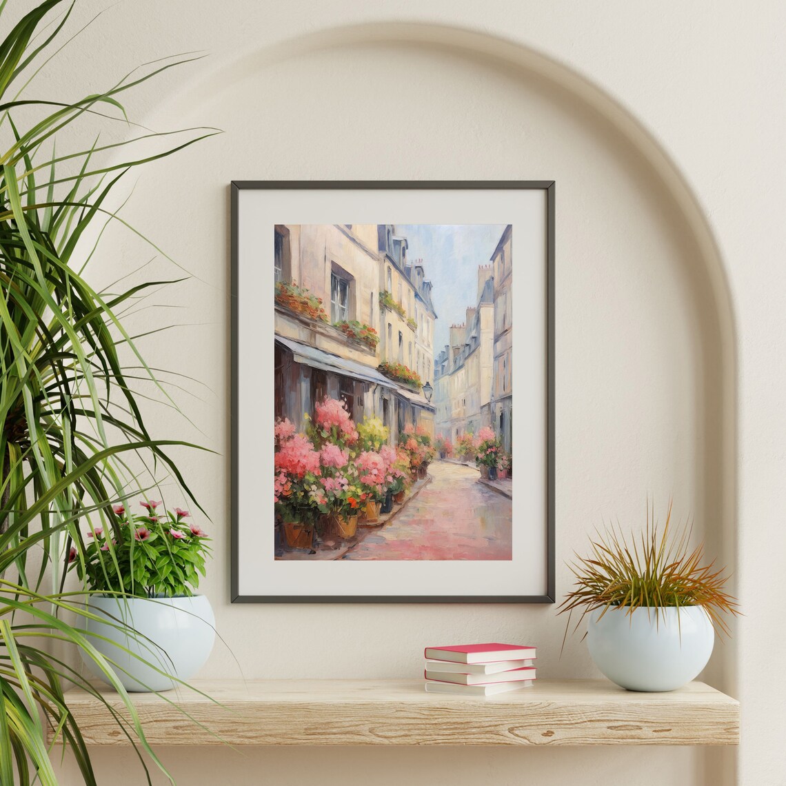 Paris Flowers Vintage Travel Poster, Antique Artwork - Image 2