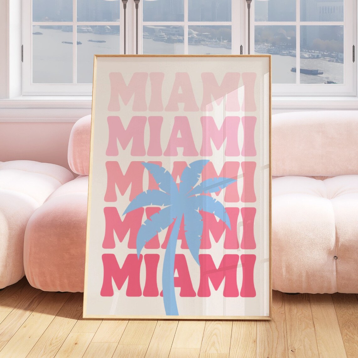 Miami City Travel Poster, Trendy Dorm Room Decor - Image 2
