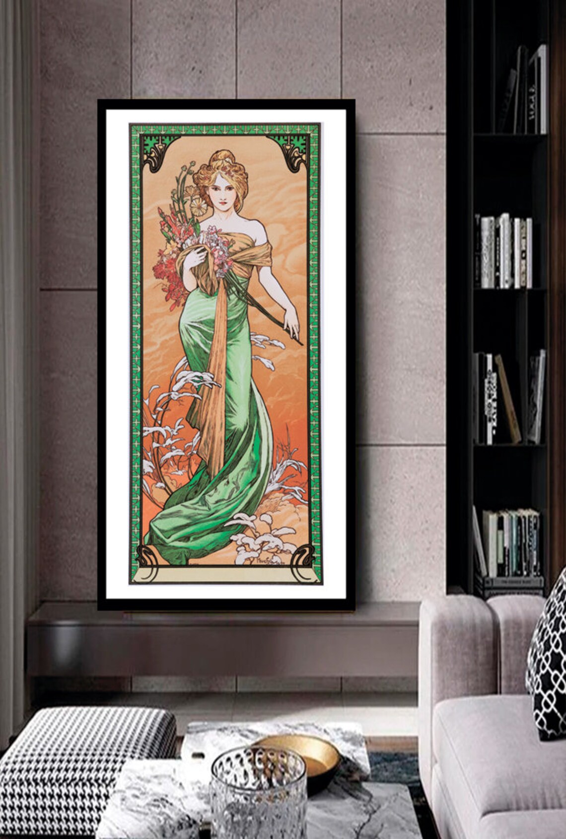Alphonse Mucha Spring Art Nouveau Wall Art Print - Image 2