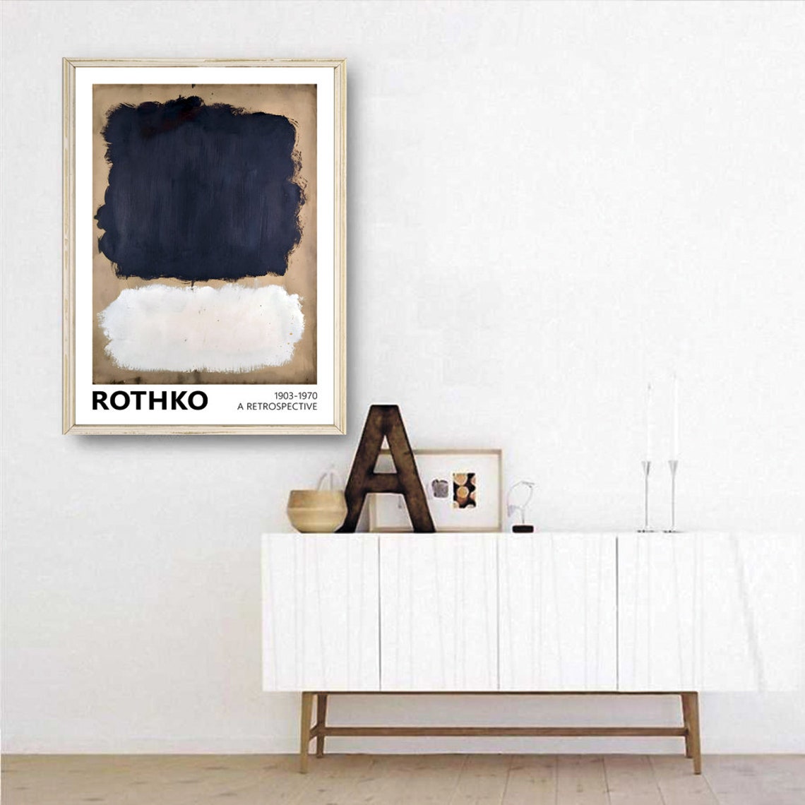 Mark Rothko Black Square Abstract Retrospective Exhibition Poster - Image 3