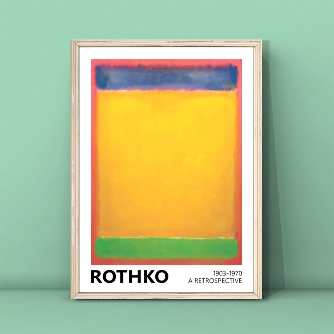Mark Rothko Yellow Orange And Blue Modern Color Field Art Poster