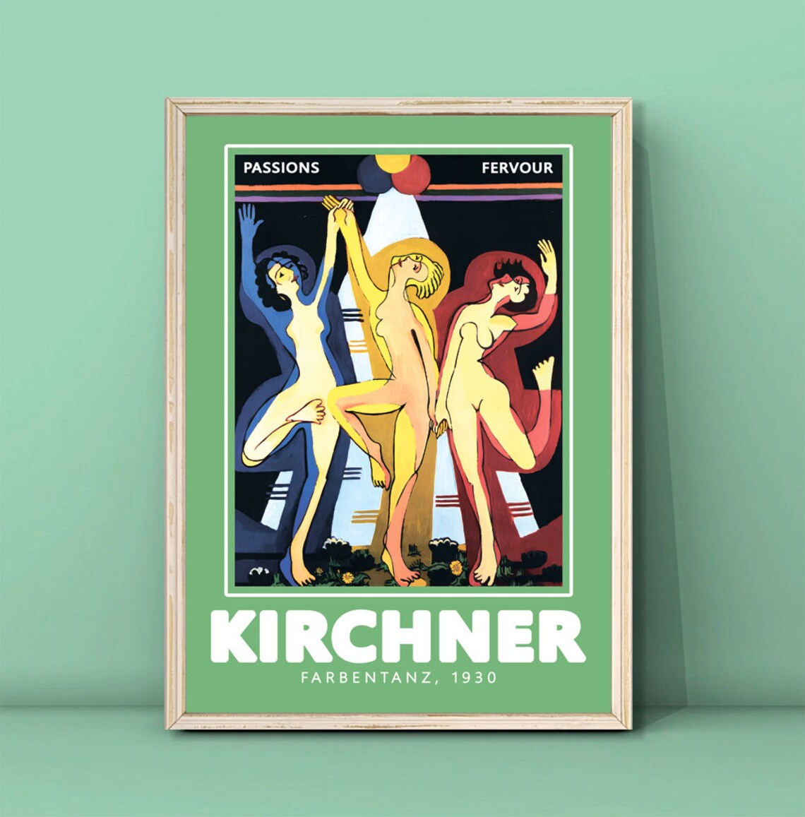 Ernst Ludwig Kirchner Farbentanz Poster Print