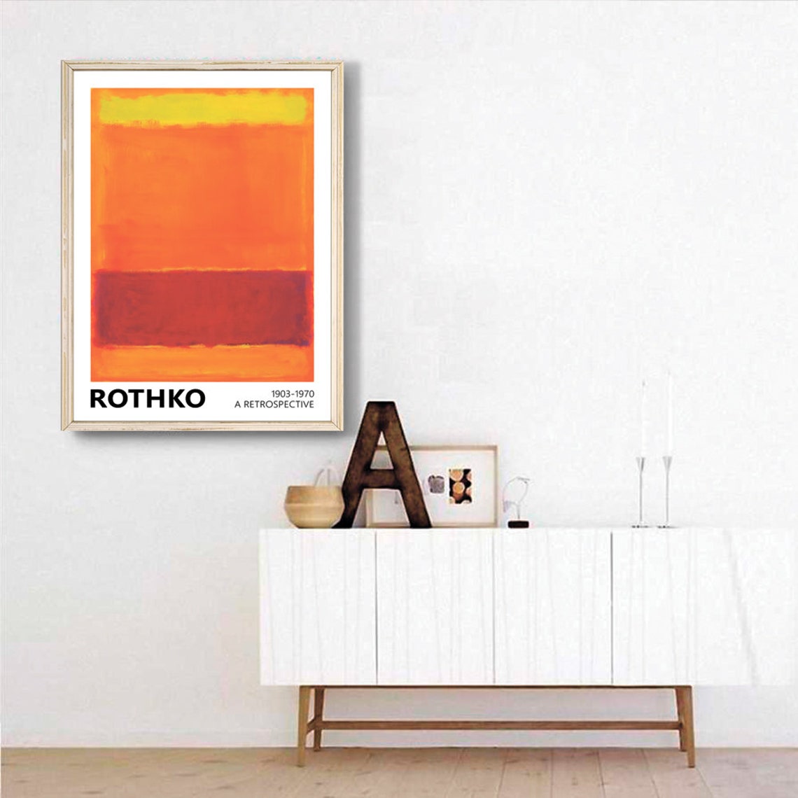Mark Rothko Orange Yellow Red Color Field Art Exhibition Poster - Image 3