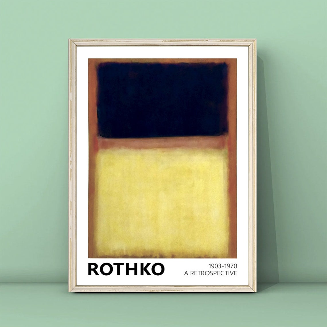 Mark Rothko Dark Over Light Color Field Abstract Painting Poster
