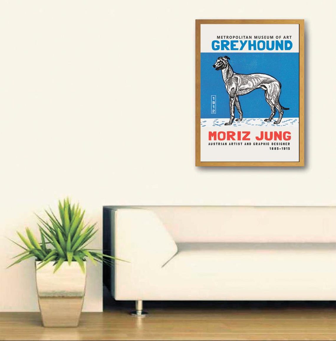Moriz Jung Greyhound Print Greyhound Poster Moriz Jung Dog Poster Dogs In Art Vintage Dogs Painting Moriz Jung Painting Download - Image 3