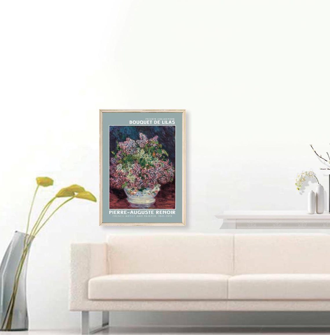 Pierre-Auguste Renoir Bouquet de Lilas Lilac Bouquet Floral Poster - Image 3