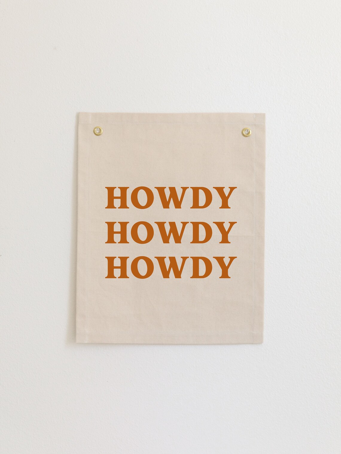 Howdy Banner Western Wall Decor Art Print